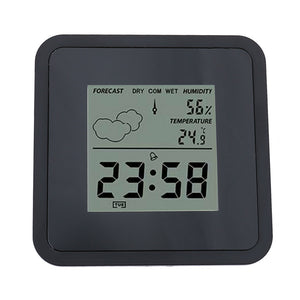 TS-S66 Digital Thermometer Hygrometer 0--60 Electronic Thermometer With Calendar And Alarm Clock Function