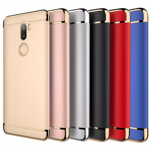 Luxury Plating Frame Splicing PC Hard Back Case For Xiaomi Mi 5s Plus