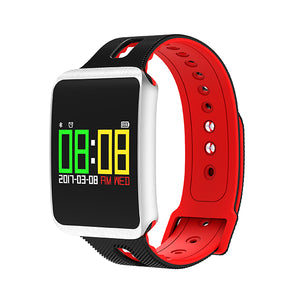 KALOAD TF1 0.96Inch Color Screen Heart Rate Blood Pressure Oxygen IP68 Waterproof Smart Wristband