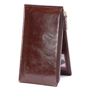 Large Capacity Men Pu Leather Business Wallet Card Holder