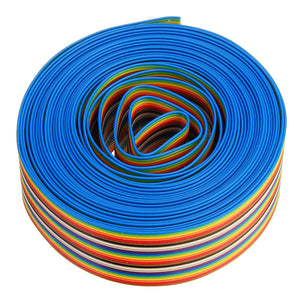 5M 1.27mm Pitch Ribbon Cable 26P Flat Color Rainbow Ribbon Cable Wire Rainbow Cable