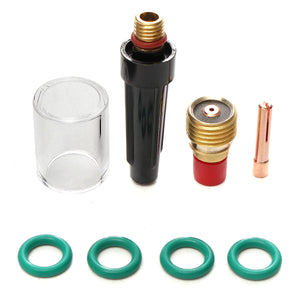 8 PCS Welding Torch Gas Lens Glass Cup Kit For TIG WP-9/20/25 Series 0.04Inch