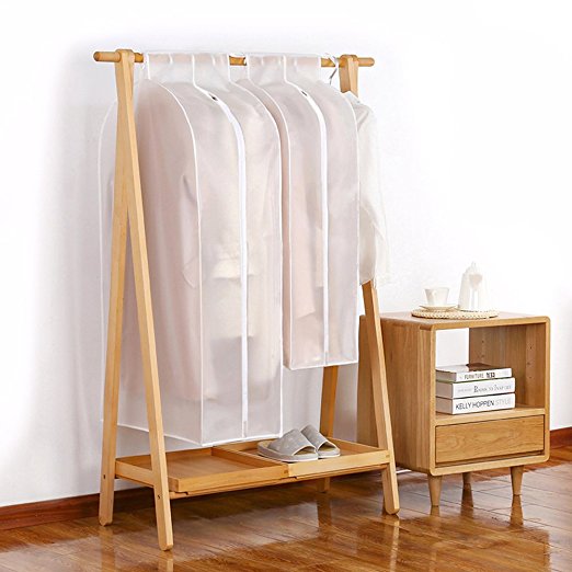 3D Garment Suit Dustproof Cover Protector Wardrobe Storage Bag for Coat Windcoat Closet Organizer