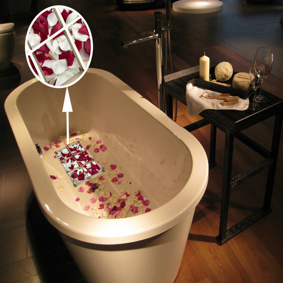 6Pcs 3D Bath Stickers Rose Petals Waterproof Bath Decor Anti-Slip Stickers Tub Decals Appliques