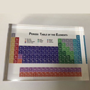 Chemical Acrylic Periodic Table Display Board With Real Elements Ornament Gift Acrylic Sheet
