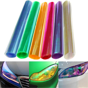 30x120cm Chameleon Car Light Film Headlight Tail Cover Tint Change Sticker