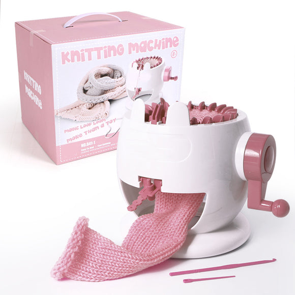 Kids Knitting Machine Mini Barn Vvning Loom Sticka Fr Mssor Scarves Socks Leksaker