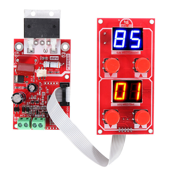 NY-D04 100A/40A Dual Display Spot Soldering Station Transformer Controller Control Board Adjustable Time Current