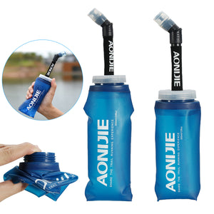 AONIJIE 350/600ml Soft Collapsible Foldable Water Bag Bottle Kettle Cup Flask