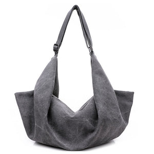 Women Canvas Hobo Tote Handbags Casual Shoulder Bags Vintage Crossbody Bags Multifunction Backpack