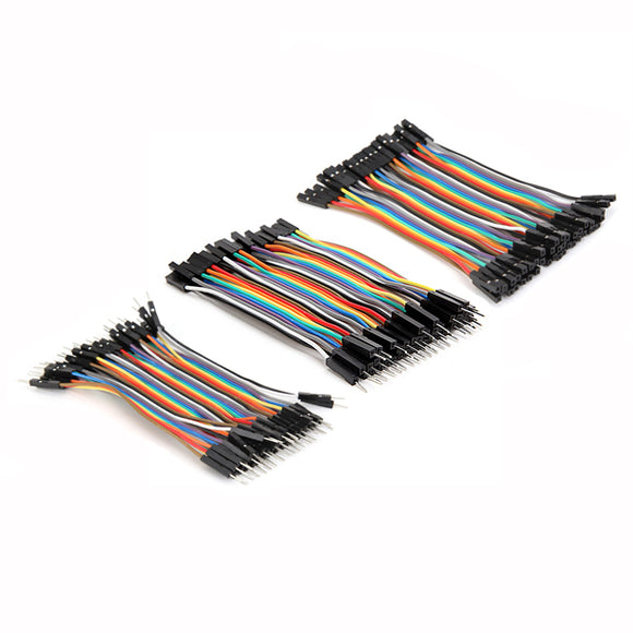 Geekcreit 3 IN 1 120pcs 10cm Male To Female Female To Female Male To Male Jumper Cable For Arduino