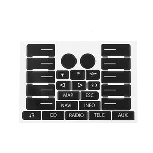 Car Control Button Repair Kit Decals Stickers for VW Volkswagen Touareg 0409