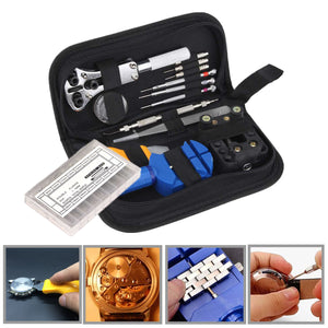 399Pcs Watch Repair Tools Kit Watchmaker Back Case Remover Opener Pin Spring Bar