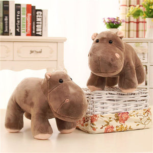 Lovely Simulation Hippopotamus Doll Stuffed Plush Toy Animal Series Bedtime Doll