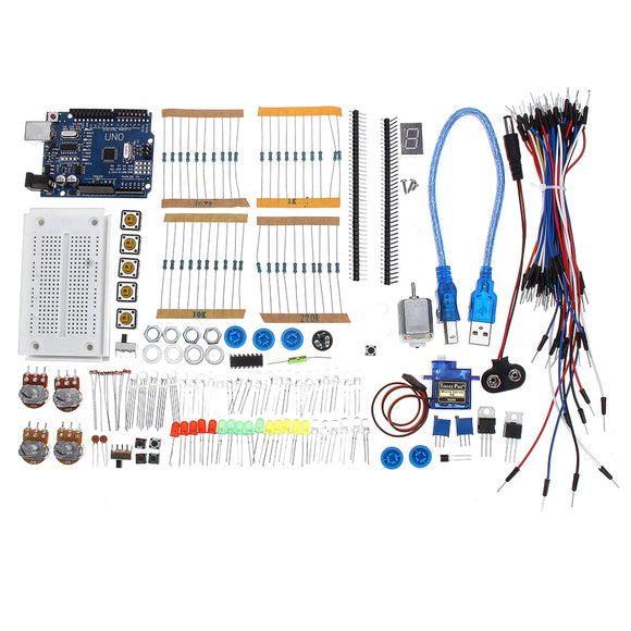 UNO R3 Small Starter Project Kits for Beginner LCD LED Ultrasonic