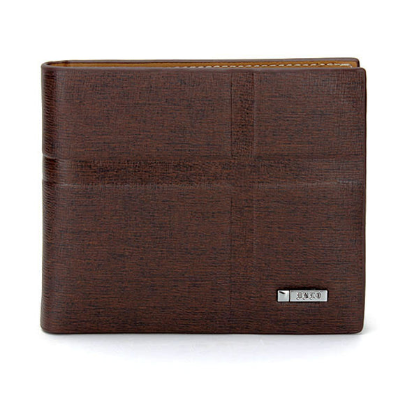 Men PU Short Business Casual Purse Wallet