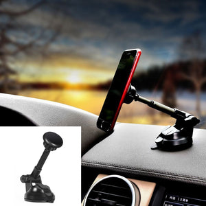 Magnetic Suction Cup Telescopic 360 Degree Rotation Car Phone Holder for iPhone Xiaomi Huawei