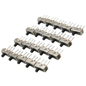 60pcs SS12D00G3 2 Position SPDT 1P2T 3 Pin PCB Panel Mini Vertical Slide Switch