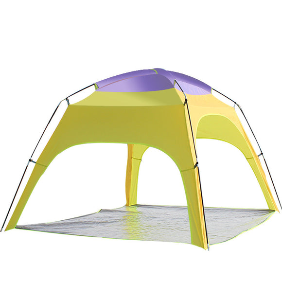 Outdoor 3-4 Persons Camping Tent Automatic Opening Beach UV Rain Sunshade Canopy With Bottom Mat