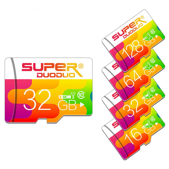 Superduoduo 32GB 64GB Class 10 High Speed Data Storage TF Memory Card for Mobile Phone Tablet PC