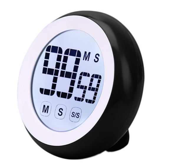 Loskii KC-03 Digital Kitchen Cooking Timer With Temperature And Humidity Cute Touch Screen Soft Ligh