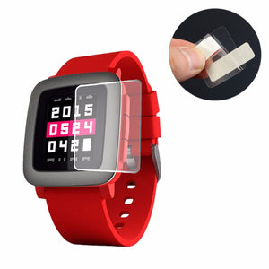 Anti-Scratch Transparent Clear Screen Protector Film Guard For Pebble Time Watch