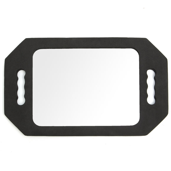 Shockproof Sponge Mirror Hair Salon Vision Rearview Mirrors Black Square Makeup Hair Tools