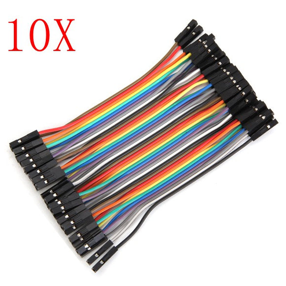 400pcs 10cm Female To Female Jumper Cable Dupont Wire For Arduino