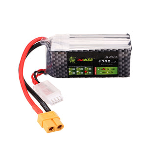 LION Power 11.1V 1200mAh 60C 3S Lipo Battery XT60 Plug for RC Drone