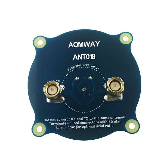 Aomway ANT018 Triple Feed Patch-1 5.8G 8dBi RHCP/LHCP FPV Pagoda Antenna SMA/RP-SMA Male