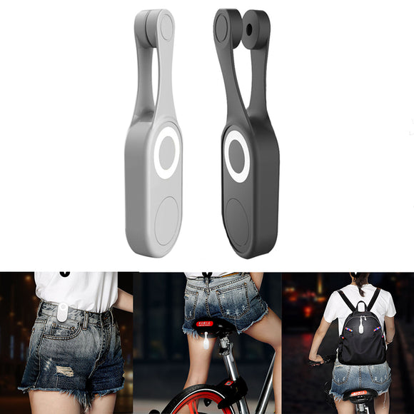 2Pcs ANTUSI AO Mini Bicycle Tail Light USB Charging Warning Light LED MTB Round Rear Back Safety Lan