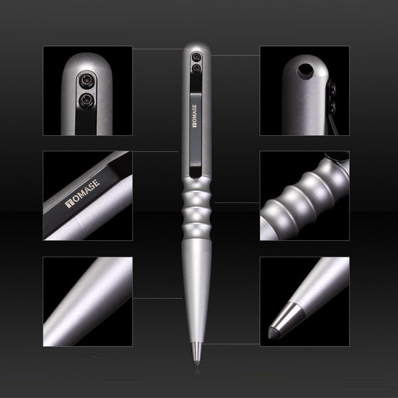 TOMASE TP8A Aviation T6 Aluminum Alloy Self Defense Protective Survival Tactical Pen with Writing