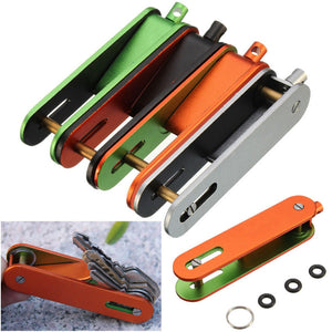 Outdoor Key Holder Organizer Clip Folder EDC Aluminum Keychain Keyring Gear