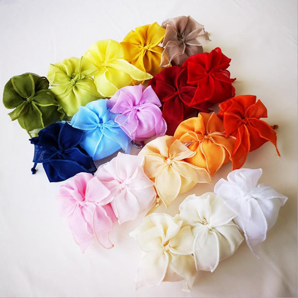 50Pcs/Lot Organza Double Layer Design Gift Bag Candy Packaging Drawstring Pocket Wedding Decor Supplies