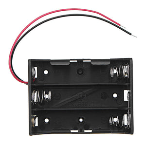 5pcs DC 11.1V 3 Slot 3 Series 18650 Battery Holder Box Case With 2 Leads And Spring