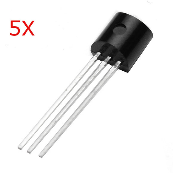 5Pcs LM35DZ TO-92 LM35 Precision Centigrade Temperature Sensor