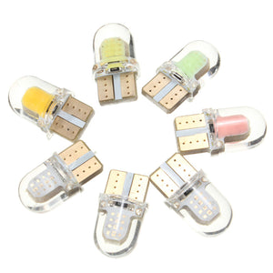 T10 194 168 W5W COB 8SMD SILICA Car LED Door License Light Bulb