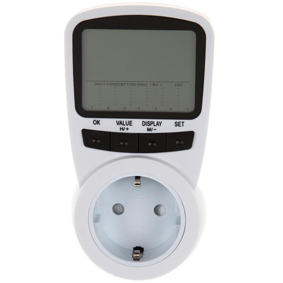 TS-1500 Professional Digital LCD Electric Power Energy Meter Voltage Wattage Current Monitor