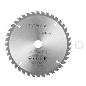 165mm Circular Saw Blade 40 Teeth Cutting Disc with Reduction Ring