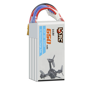 LDARC 14.8V 650mAh 50C 4S Lipo Battery Electric Quantity Prompt For LDARC 130GTI ET125