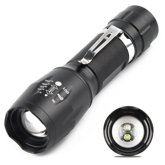 PROBE SHINY TG-S136-1 XPE/395 500Lumens 4Modes Zoomable LED Flashlight Outdoor 18650/AAA Led Torch