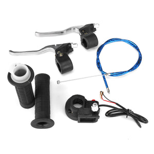 47cc 49cc Twist Throttle Hand Grip Cable Switch Brake Lever Kit Pocket Bike