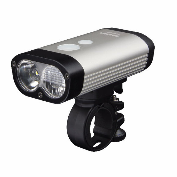 RAVEMEN PR600 2* XP-G2 600LM Bike Front Light USB Rechargeable 3 Modes and 8 Lighting Levels LED Rem