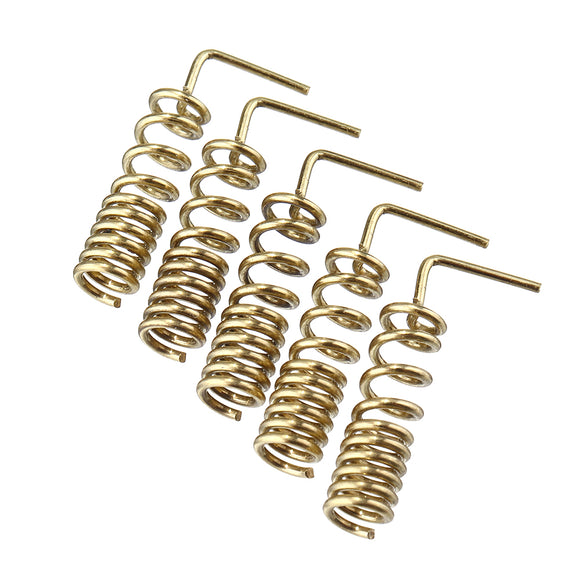 5pcs Copper GSM GPRS Straight / Bent Spring Antenna Bold Copper Spiral Coil Wound Antenna GSM Motherboard Welding DIY