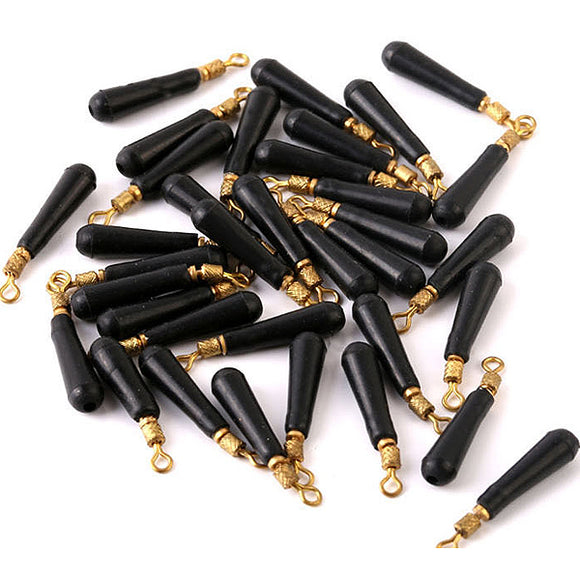 50pcs Rotating Fishing Float Seat Accessory Ring Copper Head