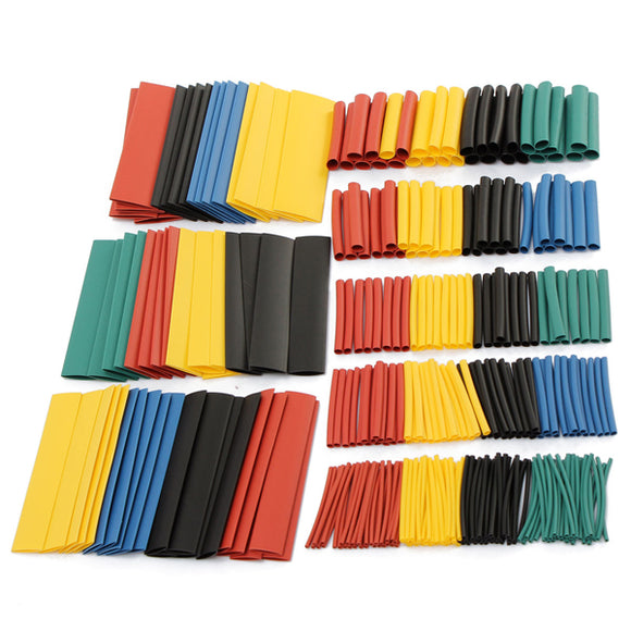 Soloop 328pcs 2:1 Polyolefin Halogen-Free Heat Shrink Tube Sleeving 5 Color 8 Size