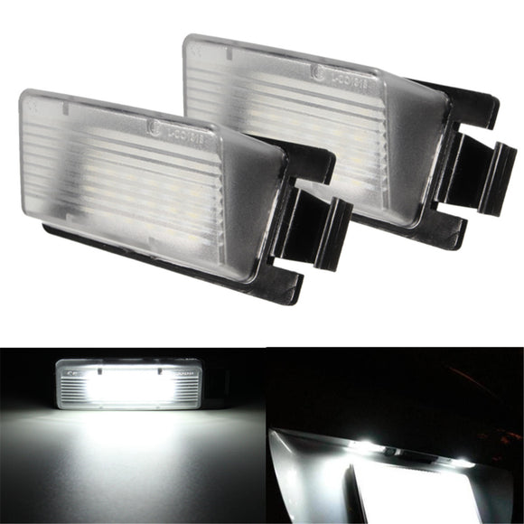 Pair 18LED Number License Plate Light Lamp Bulb White For Nissan Infiniti G37 G35