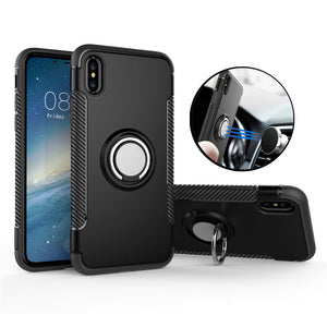 Bakeey Protective Case For iPhone XS Max Ring Grip Kickstand Stand Holder Back Cover