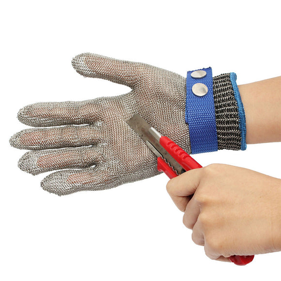 Safety Cut Proof Stab Resistant Stainless Steel Metal Mesh Level 5 Protection Butcher Glove