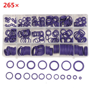 265Pcs R22/R134a Air Conditioning O-Ring Rubber Rings Waterproof Washer